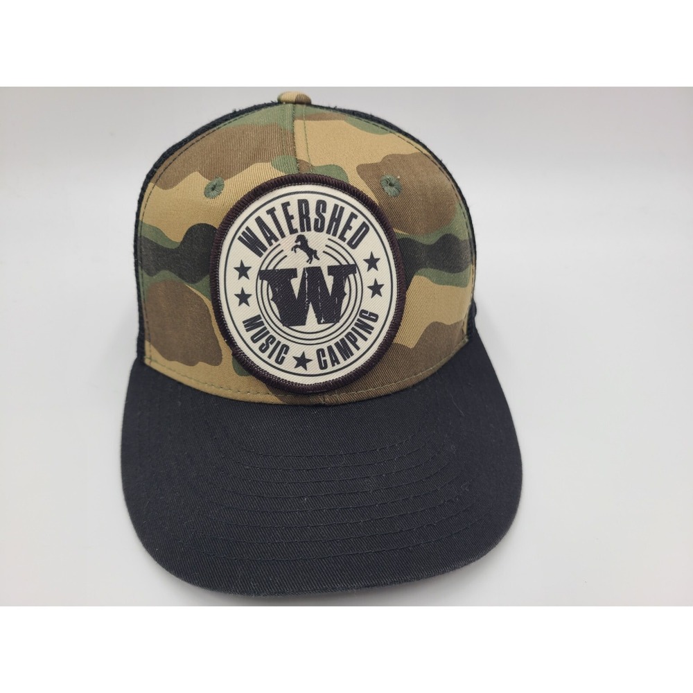 Watershed Music Festival Camping Camo Mesh Trucker Snapback Hat Cap Men Women